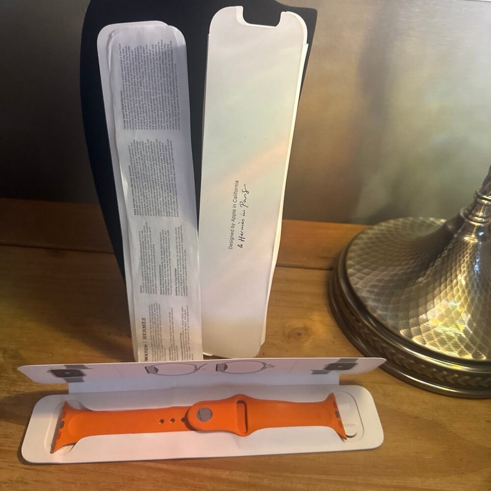 Hermes Apple Watch band orange Series 9